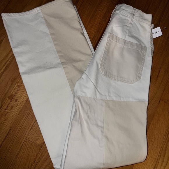 Patchwork Ultra High Waisted Flare Pants - Picture 5 of 5